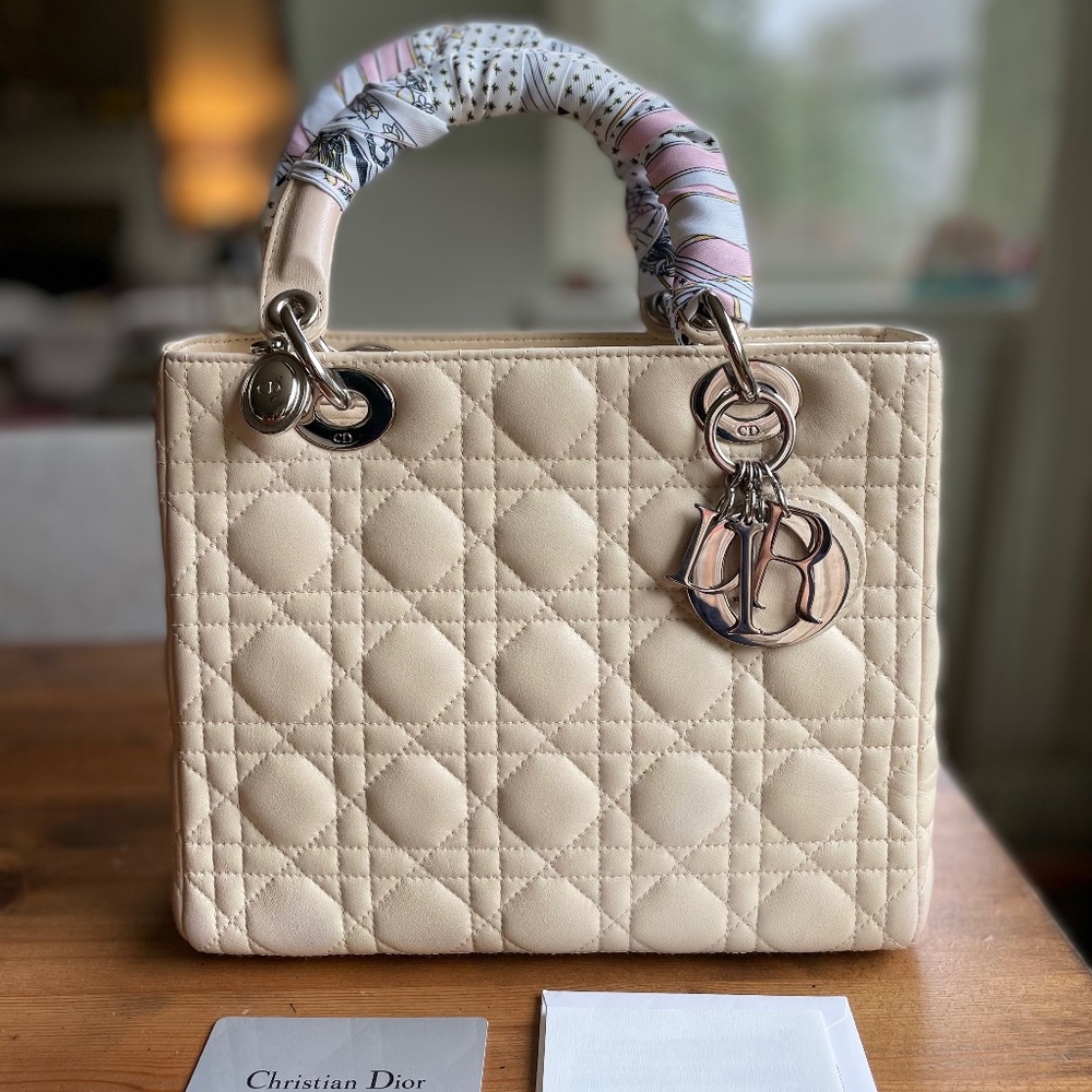 Dior Small Lady bag in lamb skin